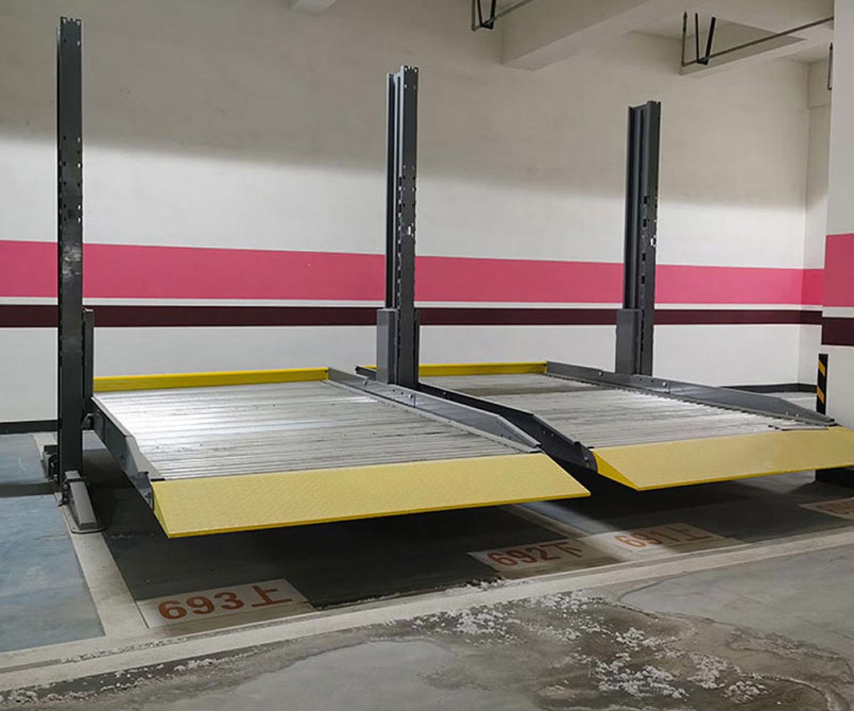 长宁二层简易升降机械式停车设备二手