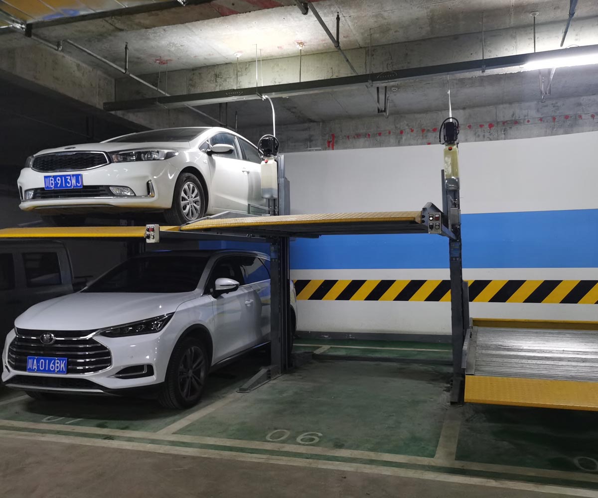 广汉小区2层简易升降立体停车设备