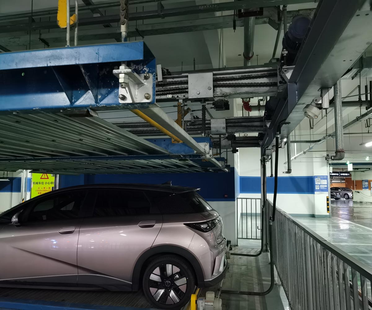 桑植三层升降机械式立体停车设备